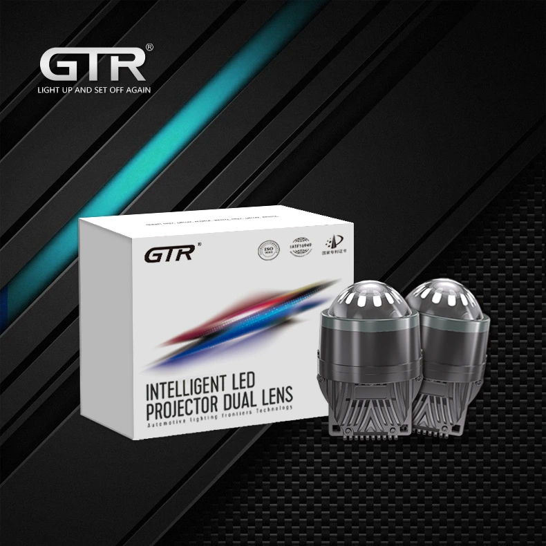 Premium 3 Inch 3000K 5800K 55W Bi-LED Low Beam Fog Lights Waterproof Car Fog Lamps for Universal Projector Lens Fog Lamp