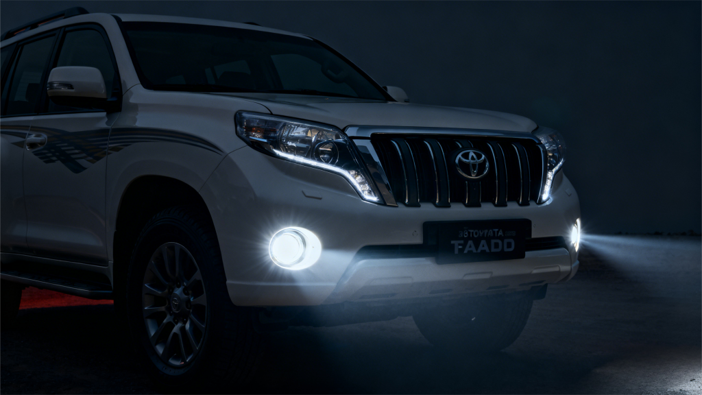 Toyota Prado (2018 Model) Fog Light Upgrade – OEM Halogen to Golden LED Fog Lights, Worry-Free Driving in Severe Weather