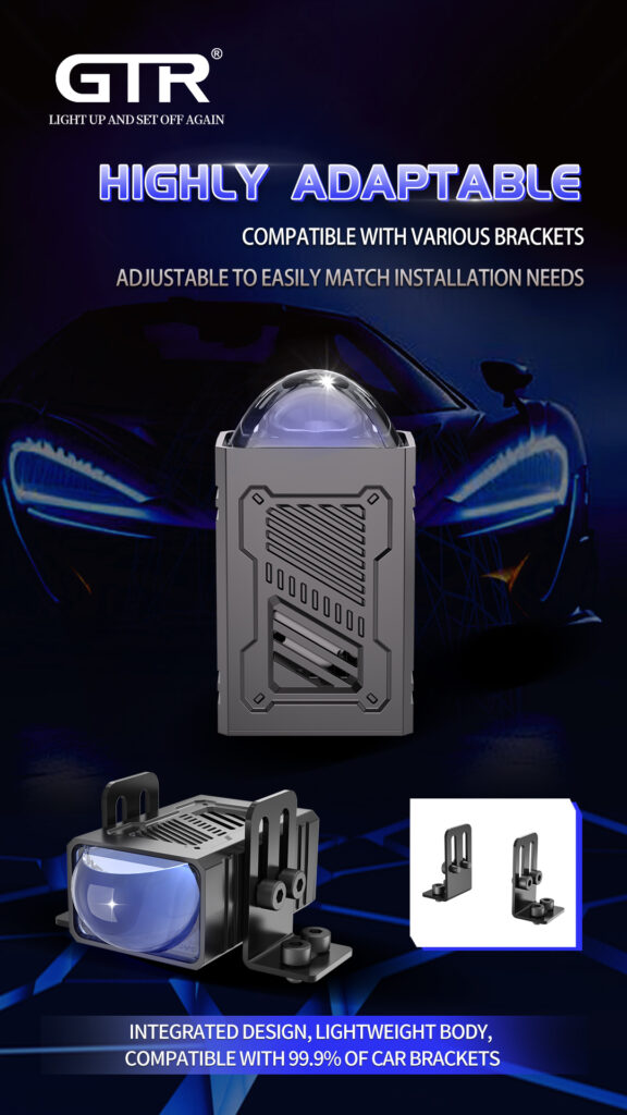 25W Factory Biled Projector Lens Mini LED Spotlight External Auxiliary Driving Lights for Front Offroad Motorcycle Fog Driving