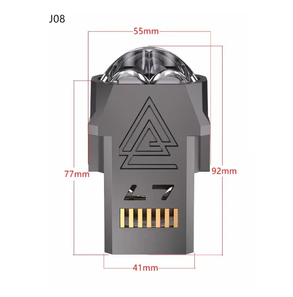 CE Approved 60W H/L Beam 2.0 Inch Bi Led Projector Lens Laser Fog Lamp for Low Beam Bi-Led Laser Projector Car Headlight Ip67