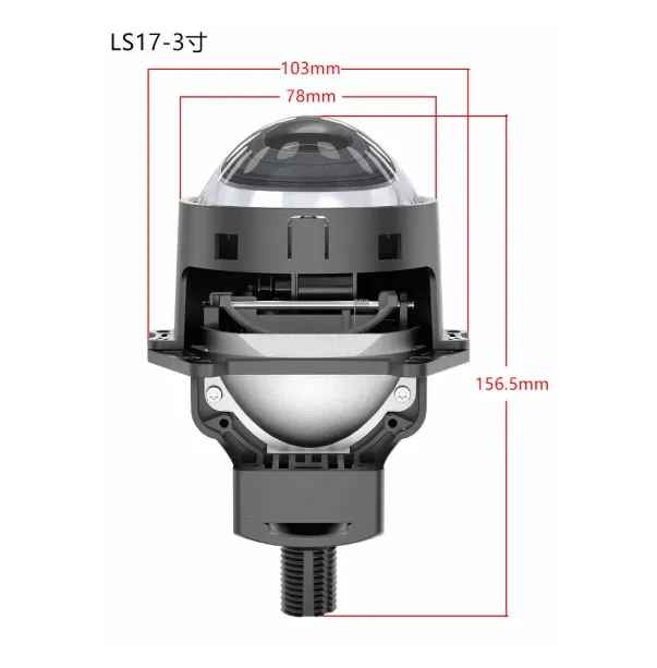 IATF-16949 3.0inch HD Bi-LED Projector Headlight Installation Universal Aluminum New 12V 5800K Double Reflectors LED Projector
