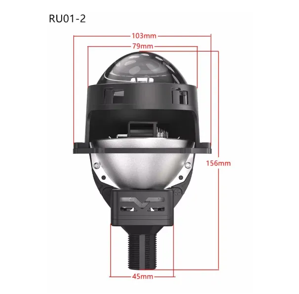 Premium Led Lens Headlights Q70 Bi Led Projector 3 Inch H4 Lamp for Car 58W 5800K 12V Led Light for Car Modification