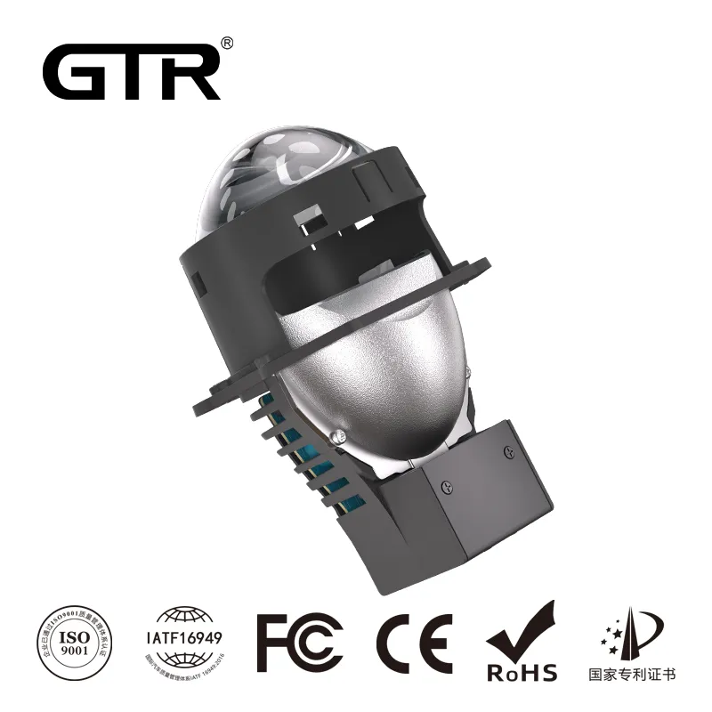 Customized 55W High Beam 45W Low Beam Biled Projector Lens 3 Inch Headlight Double Cups Bi Led Projector Fog Light for Car