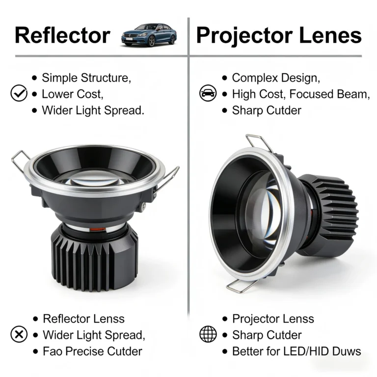 Reflector vs. Projector Lens: Which Upgrade is Right for Your Vehicle?