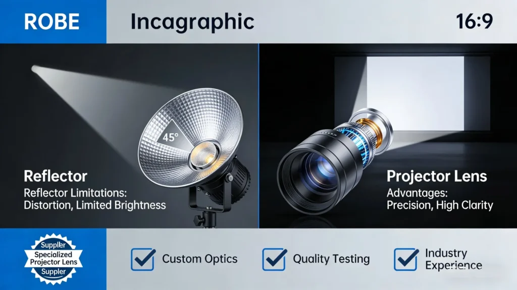 Reflector vs. Projector: Why You Need a Specialized Projector Lens Supplier