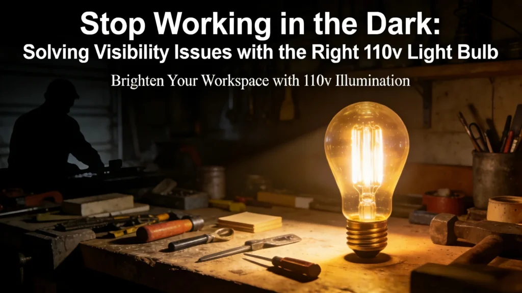 Stop Working in the Dark Solving Visibility Issues with the Right 110v Light Bulb