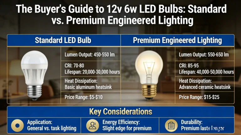 The Buyer’s Guide to 12v 6w LED Bulbs: Standard vs Premium Engineered Lighting
