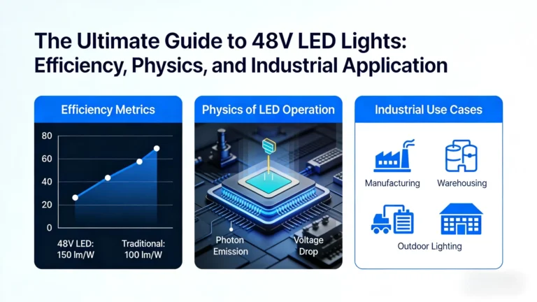 The Ultimate Guide to 48V LED Lights: Efficiency, Physics, and Industrial Application