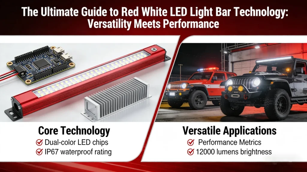 The Ultimate Guide to Red White LED Light Bar Technology Versatility Meets Performance