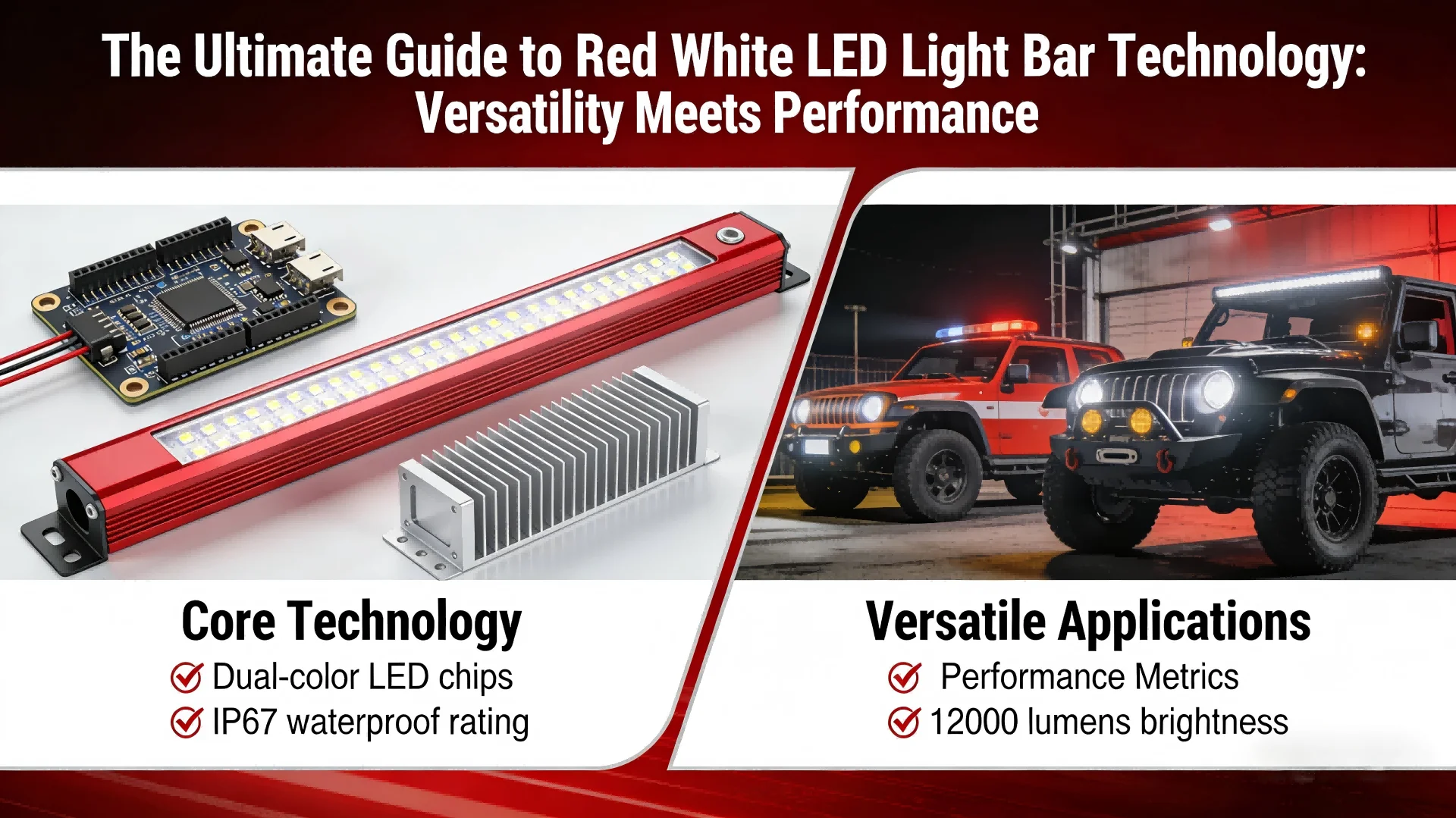The Ultimate Guide to Red White LED Light Bar Technology: Versatility ...