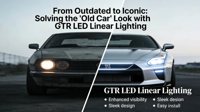 From Outdated to Iconic: Solving the “Old Car” Look with the GTR led linear lighting catalogue
