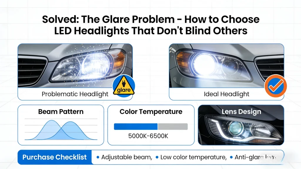 Solved: The Glare Problem – How to Choose LED Headlights That Don’t Blind Others