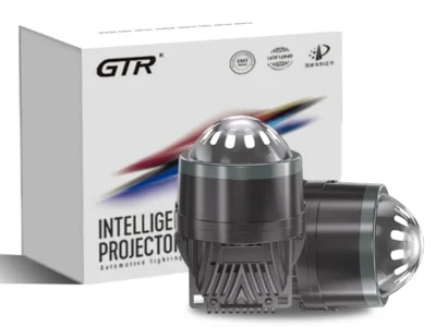 Premium 3 Inch Triple Colors 55/65w Popular Bi LED Projector Headlights Fog Lamp for Honda Toyota 6000K Three Color