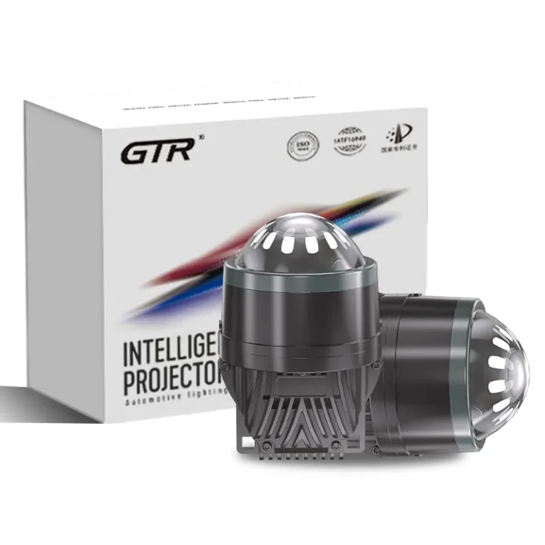 Premium 3 Inch Triple Colors 55/65w Popular Bi LED Projector Headlights Fog Lamp for Honda Toyota 6000K Three Color