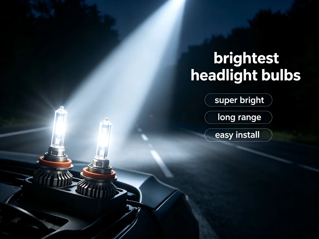Brightest Headlight Bulbs Buyer’s Guide: LED, HID, and Halogen Compared for 2026